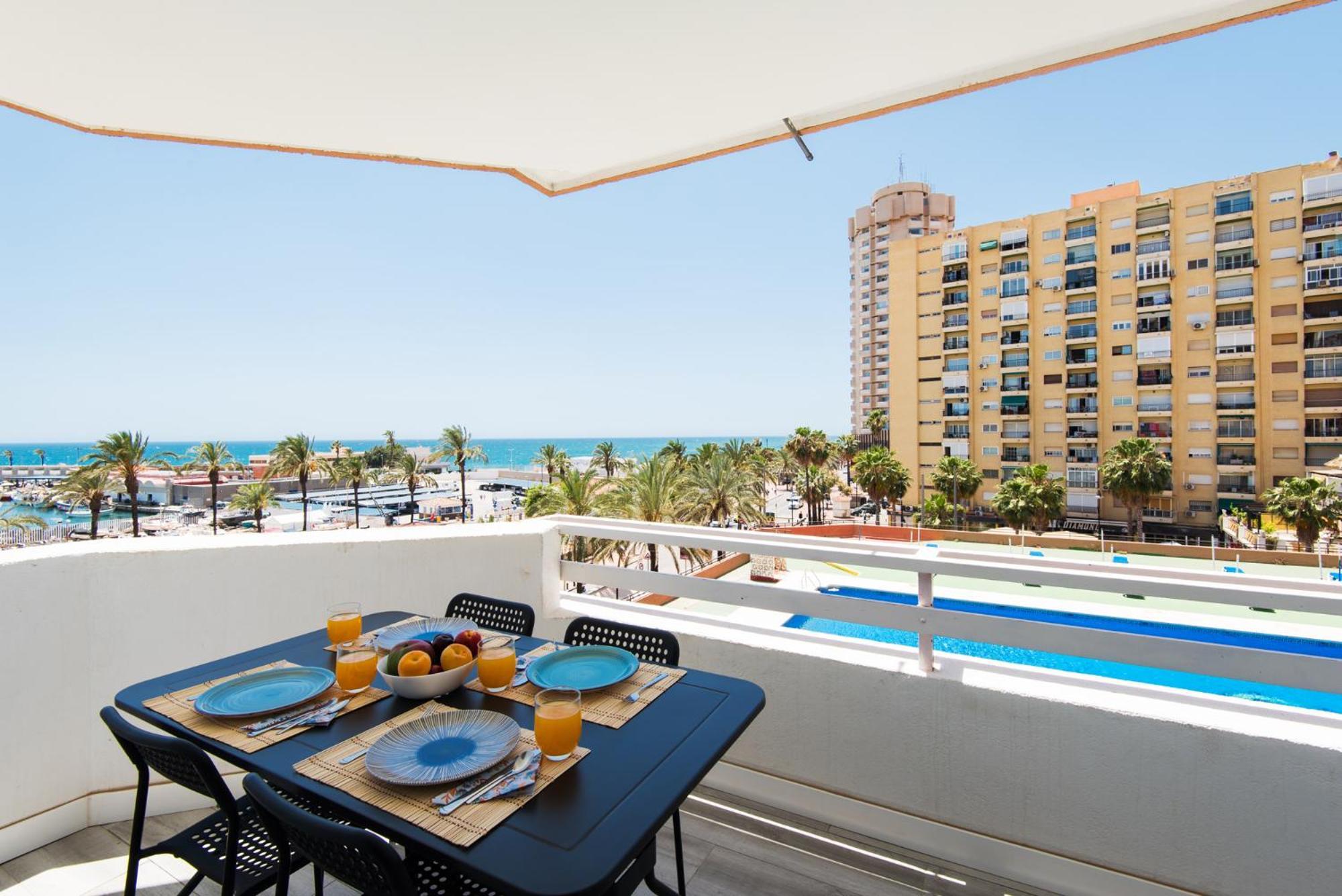 Palm True Towers 1, Marina Beach Apartment フエンヒロラ エクステリア 写真
